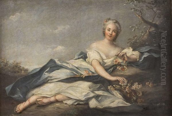 Henriette Von Frankreich Oil Painting by Jean Marc Nattier