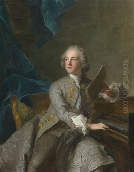 Portrait Of Francis Greville, Baron Brooke, Later 1st Earl Of Warwick (1719-1773) Oil Painting by Jean Marc Nattier