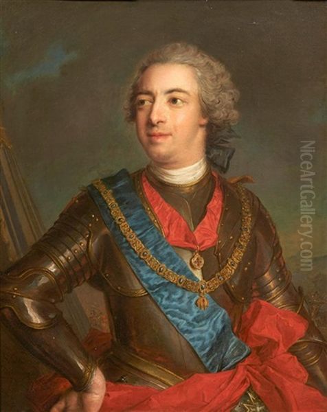 Portrait De Fernando De Silva Y Alvarez De Toledo, Douzieme Duc D'albe Oil Painting by Jean Marc Nattier