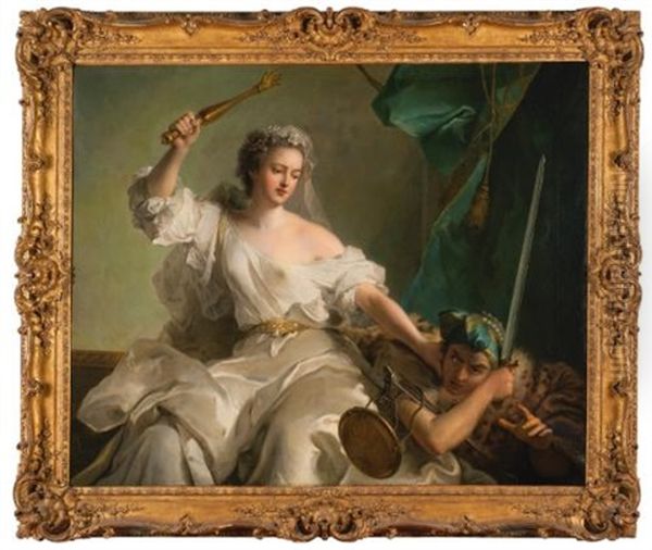 An Allegory Of Justice Combatting Injustice Oil Painting by Jean Marc Nattier