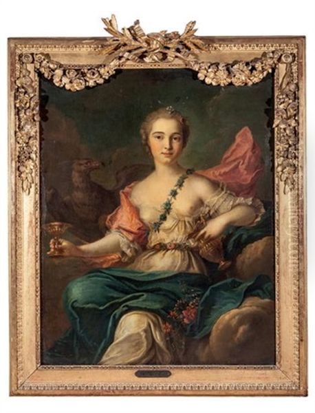 Louise-henriette De Bourbon-conti Oil Painting by Jean Marc Nattier