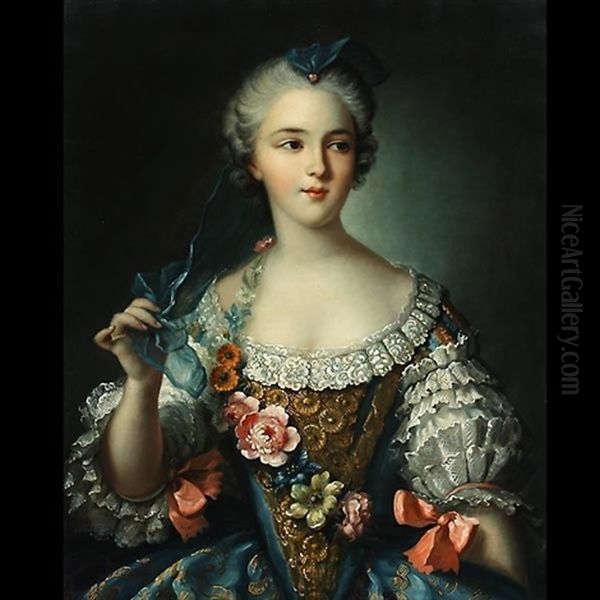 Portrait Of Sophie De France Oil Painting by Jean Marc Nattier