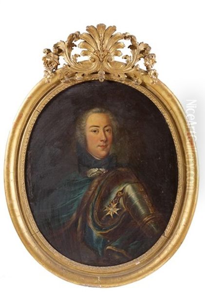 Portrait Du (comte De Tressan ?) Oil Painting by Jean Marc Nattier