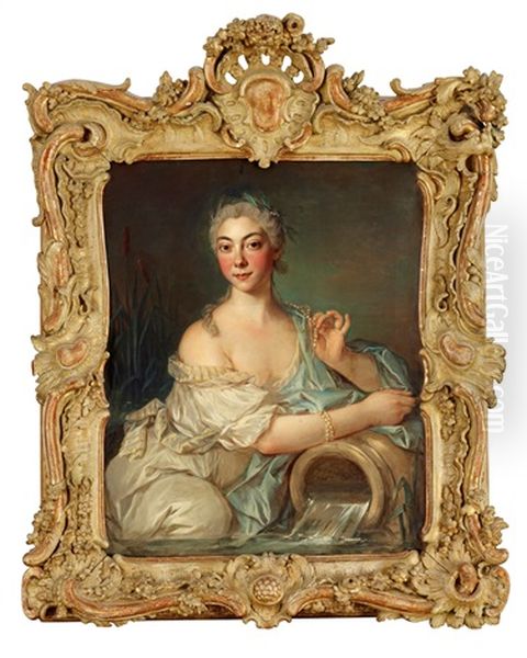 Allegori Over Vattnet Oil Painting by Jean Marc Nattier