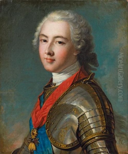 Portrait Du Duc De Penthievre Oil Painting by Jean Marc Nattier