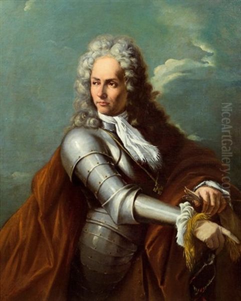 Portrait Eines Militarkommandanten Oil Painting by Jean Marc Nattier