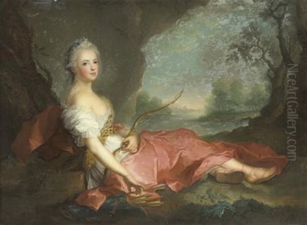 Madame Adelaide En Diane Oil Painting by Jean Marc Nattier