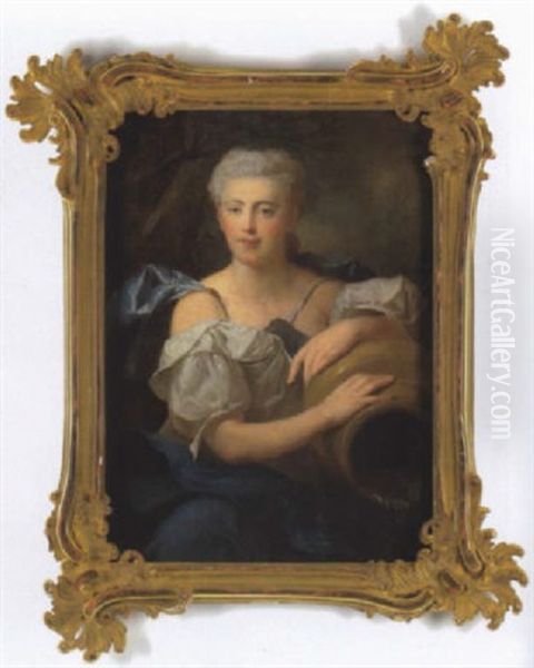 Bildnis Der Grafin Adelaide Godden Als Flusgottin Oil Painting by Jean Marc Nattier