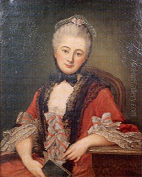 Portrait De Femme by Jean Marc Nattier