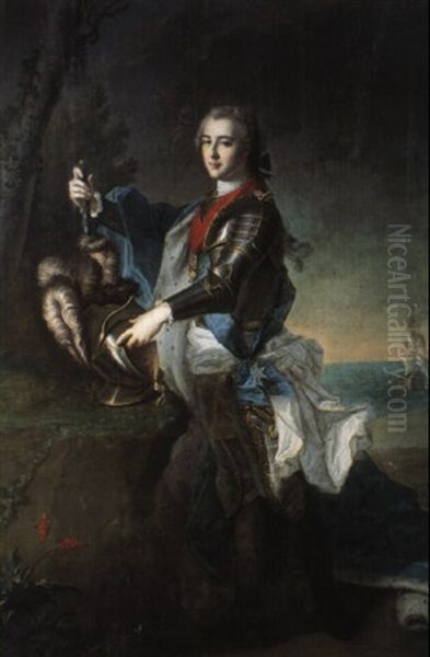 Portrait Du Duc De Penthisvre Oil Painting by Jean Marc Nattier