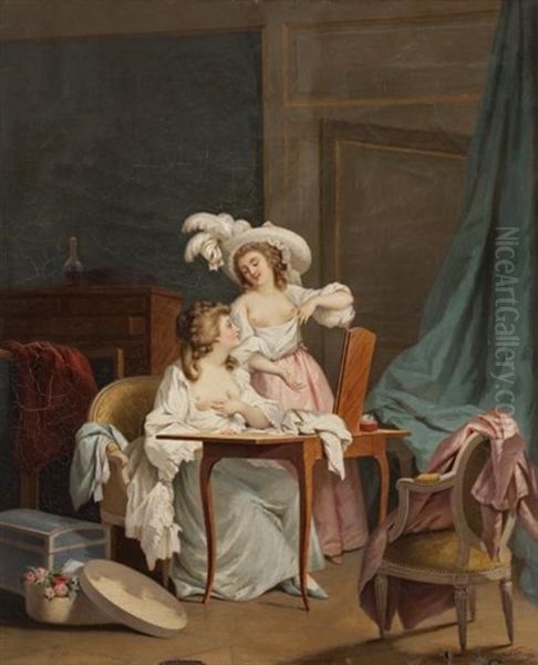 La Toilette Oil Painting by Girolamo Nattino