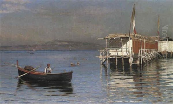 Le Lido Oil Painting by Girolamo Nattino