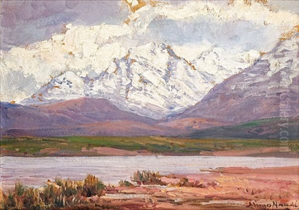 Breede River, Worcester Oil Painting by Pieter Hugo Naude