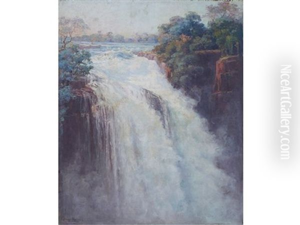 Victoria Falls Oil Painting by Pieter Hugo Naude