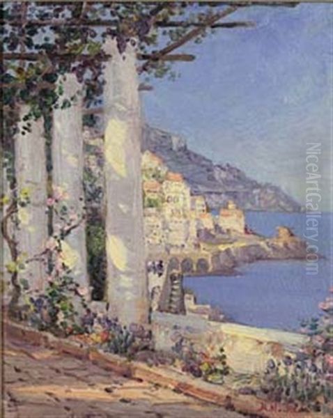 Amalfi, Italy Oil Painting by Pieter Hugo Naude