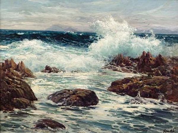 Seascape Oil Painting by Pieter Hugo Naude