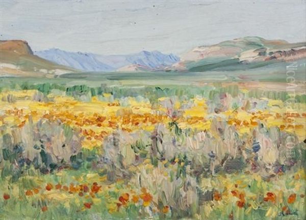 Namaqualand Oil Painting by Pieter Hugo Naude