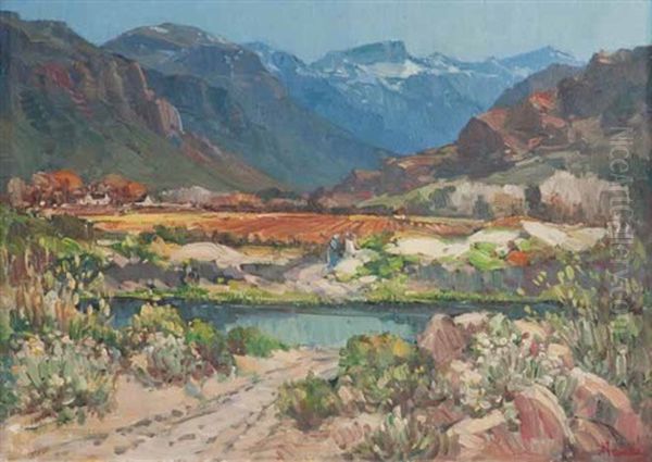 Sandhills, Hex River Valley Oil Painting by Pieter Hugo Naude