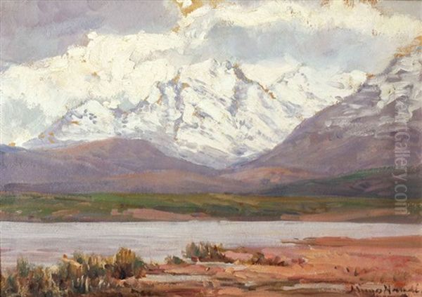 Breede River, Worcester Oil Painting by Pieter Hugo Naude