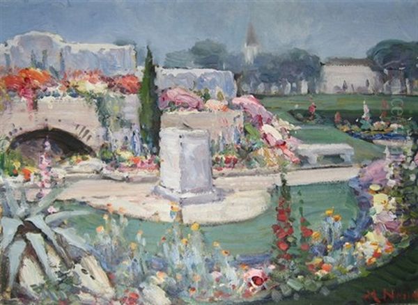 The Garden Of Remembrance, Worcester Oil Painting by Pieter Hugo Naude