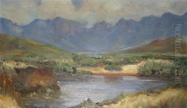 Breede River Oil Painting by Pieter Hugo Naude