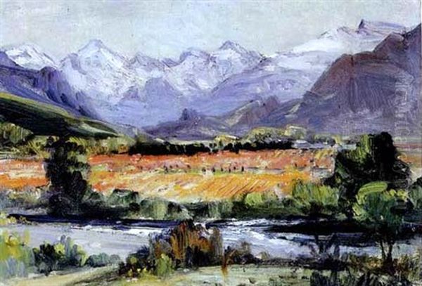 Kanetvlei, Hex River Valley Oil Painting by Pieter Hugo Naude