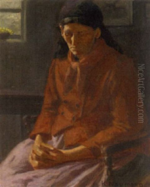 Portrat Einer Bauerin Oil Painting by Carl Naumann