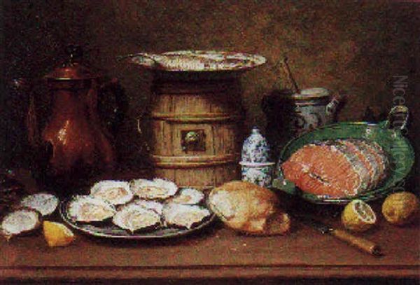 Un Bon Plat Oil Painting by Joseph Nauwens