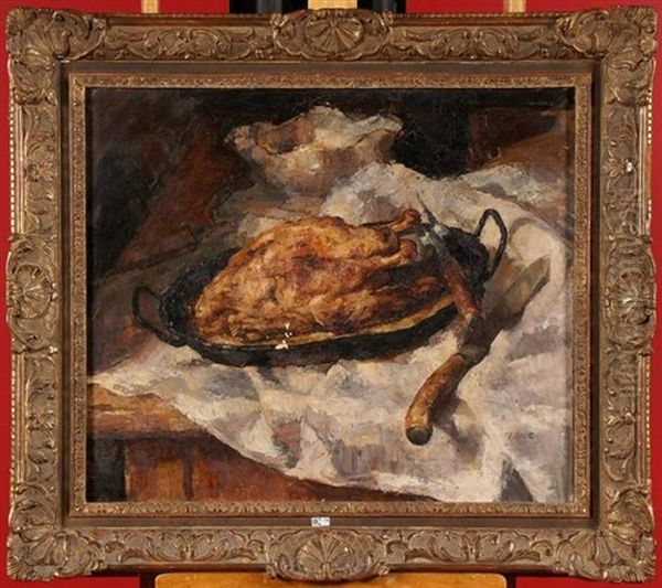 Nature Morte Au Poulet Oil Painting by Arthur Navez