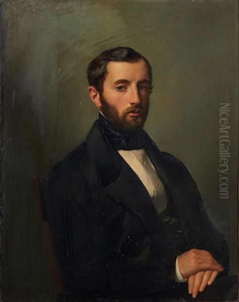 Portrait De Charles-george Stienon by Francois Joseph Navez