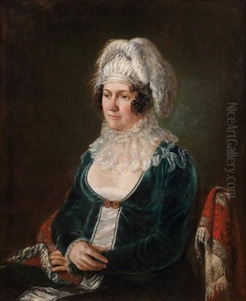 Portrait De Femme Assise Oil Painting by Francois Joseph Navez