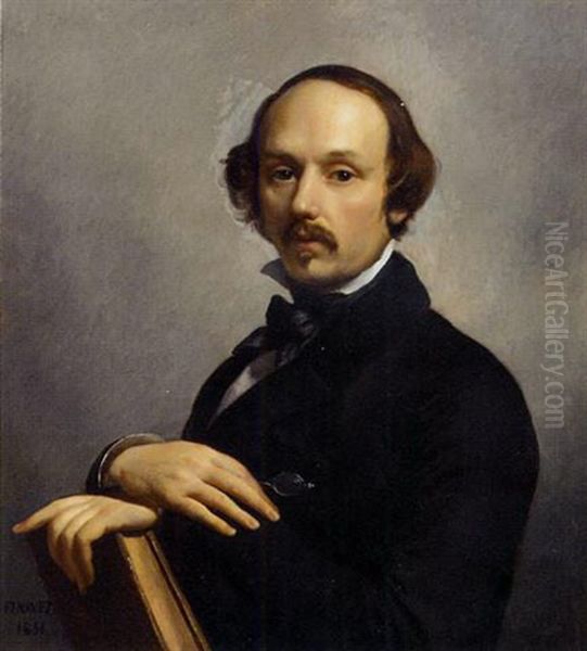 Portrait Of Alexander Henne Oil Painting by Francois Joseph Navez