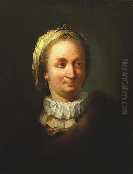 Alte Frau Mit Spitzenkragen Oil Painting by Bartolomeo Nazari