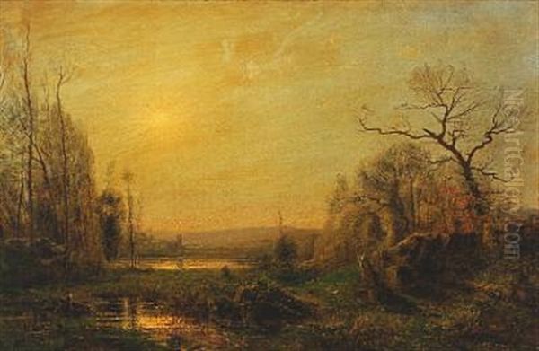 Landscape Oil Painting by Francois Henri Nazon