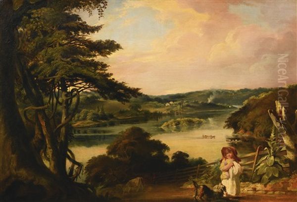 View On The Schuylkill Oil Painting by John Neagle