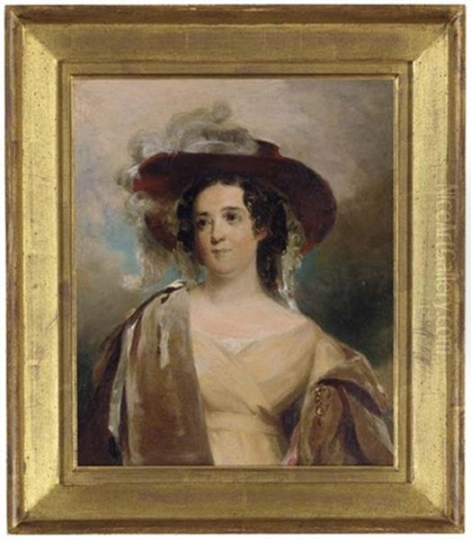 Portrait Of Mrs. Nicholas Biddle (after Thomas Sully) Oil Painting by John Neagle