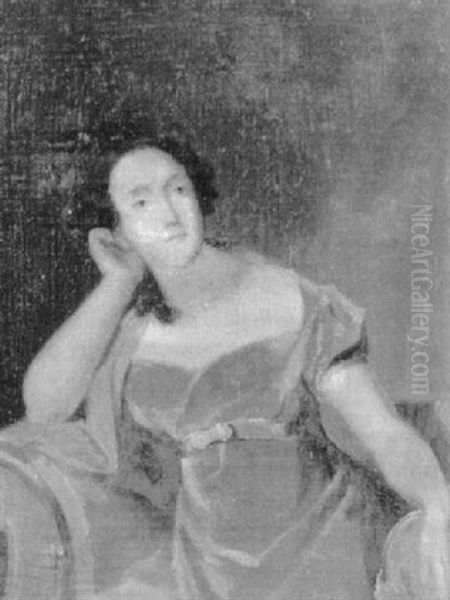 Portrait Of Mrs. John Downing, After Thomas Sully Oil Painting by John Neagle