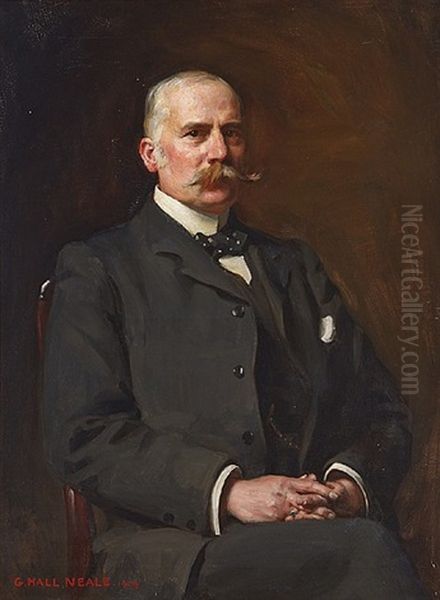 Portrait Of W. Watson Rutherford, Esq., M.p., Lord Mayor Of Liverpool Oil Painting by George Hall Neale