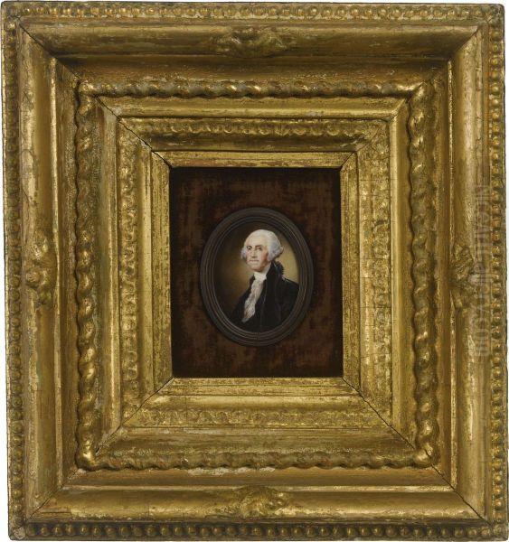 Portrait Of George Washington Oil Painting by William Russel Birch