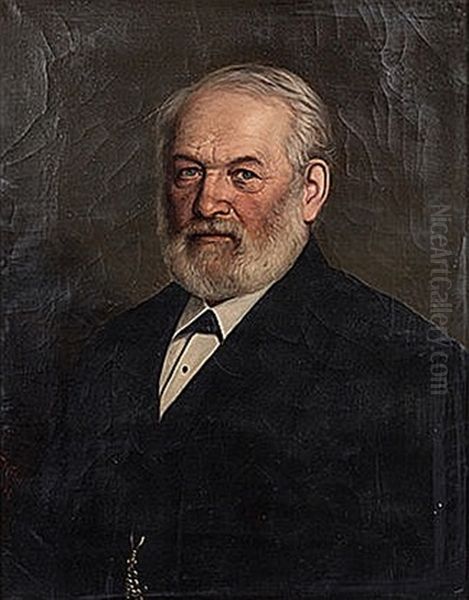 Portrait Of A Man Oil Painting by Friedrich Joseph Adolf Nebel