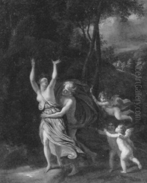 Apollo And Daphane Oil Painting by Jan van Neck