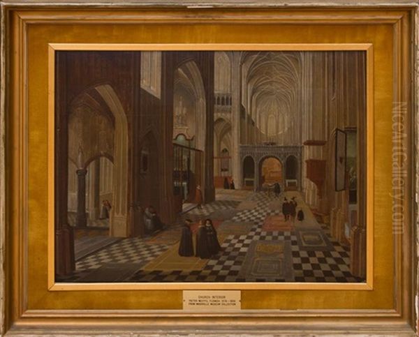 Church Interior Oil Painting by Peeter Neeffs the Elder