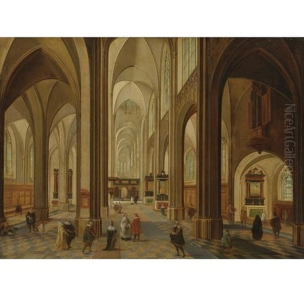 Interior Of A Church Oil Painting by Peeter Neeffs the Elder