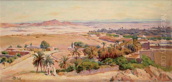 Vue De Bou-saada Oil Painting by Alphonse Birck