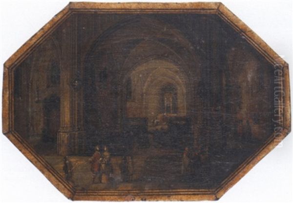 Interieur D'eglise Oil Painting by Peeter Neeffs the Elder