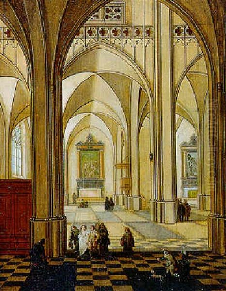 Interieur D'eglise Oil Painting by Peeter Neeffs the Elder