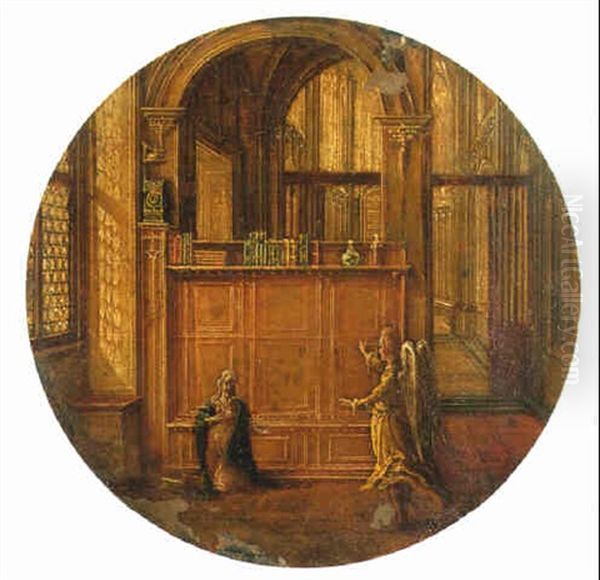 The Annunciation Oil Painting by Peeter Neeffs the Elder