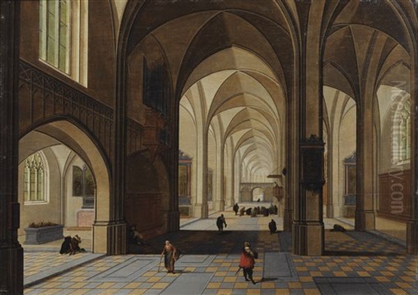 Interieur D'eglise Oil Painting by Peeter Neeffs the Younger