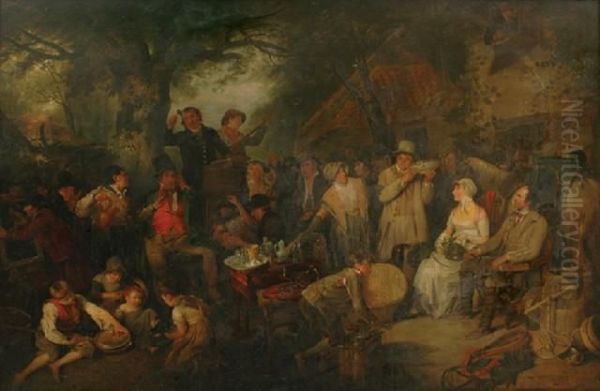 The Auction Oil Painting by Edward Bird