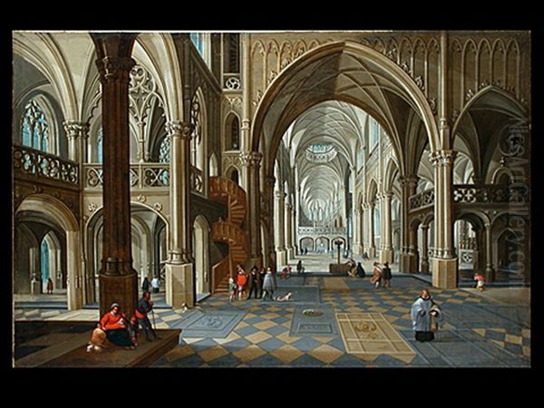 Kircheninterieur Oil Painting by Peeter Neeffs the Younger